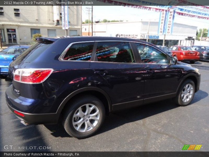 Stormy Blue Mica / Black 2012 Mazda CX-9 Touring AWD