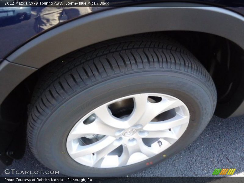 Stormy Blue Mica / Black 2012 Mazda CX-9 Touring AWD