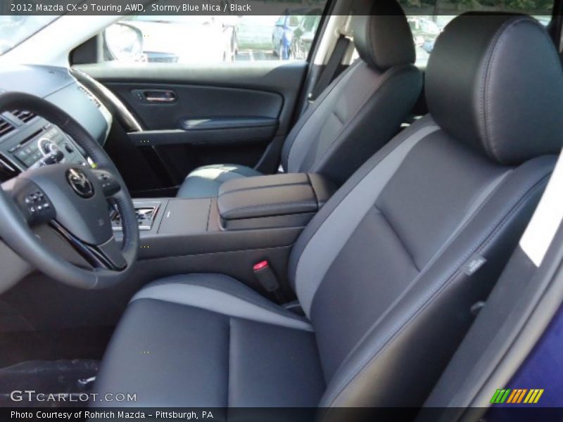 Stormy Blue Mica / Black 2012 Mazda CX-9 Touring AWD