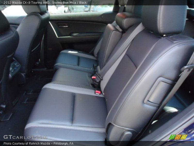 Stormy Blue Mica / Black 2012 Mazda CX-9 Touring AWD