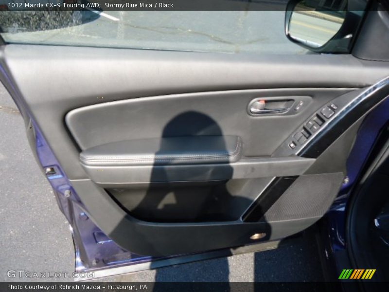 Stormy Blue Mica / Black 2012 Mazda CX-9 Touring AWD