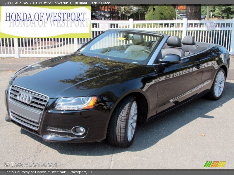 Brilliant Black / Black 2011 Audi A5 2.0T quattro Convertible