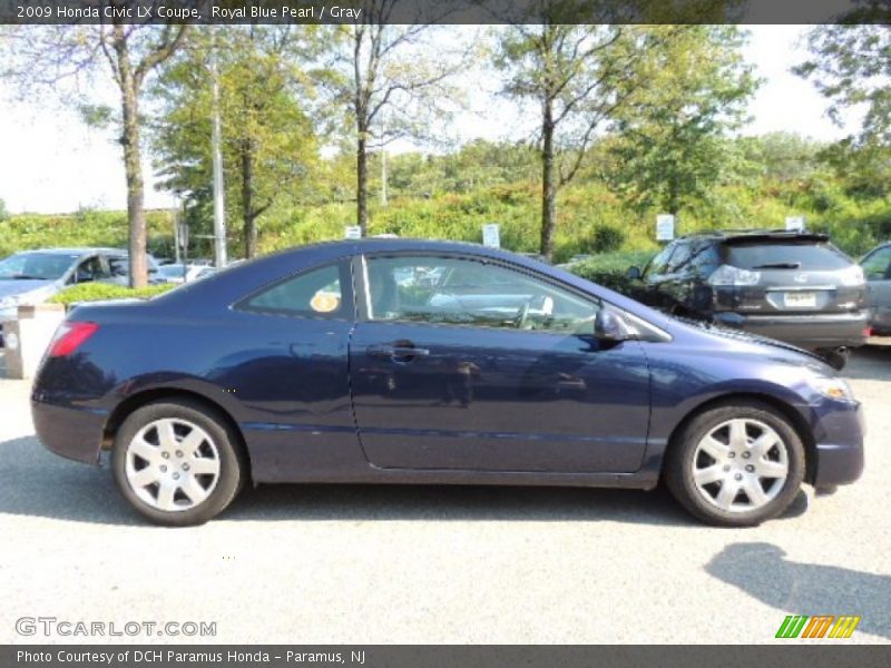 Royal Blue Pearl / Gray 2009 Honda Civic LX Coupe