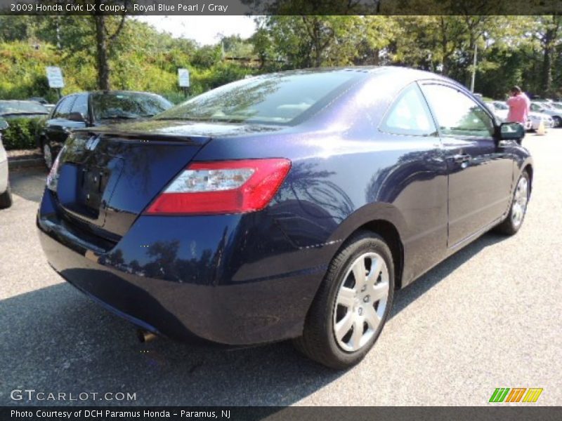 Royal Blue Pearl / Gray 2009 Honda Civic LX Coupe