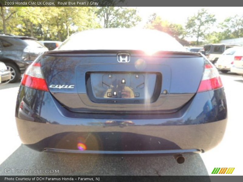 Royal Blue Pearl / Gray 2009 Honda Civic LX Coupe