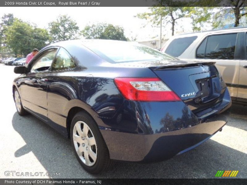 Royal Blue Pearl / Gray 2009 Honda Civic LX Coupe