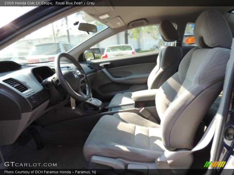Royal Blue Pearl / Gray 2009 Honda Civic LX Coupe