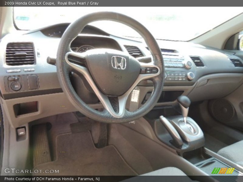 Royal Blue Pearl / Gray 2009 Honda Civic LX Coupe