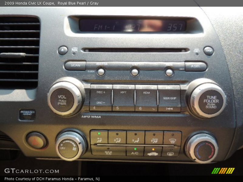 Royal Blue Pearl / Gray 2009 Honda Civic LX Coupe