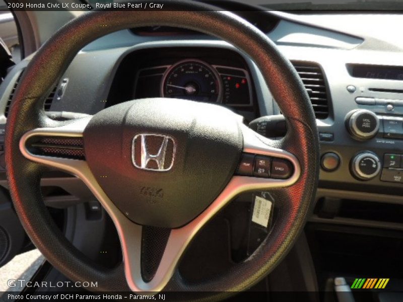 Royal Blue Pearl / Gray 2009 Honda Civic LX Coupe