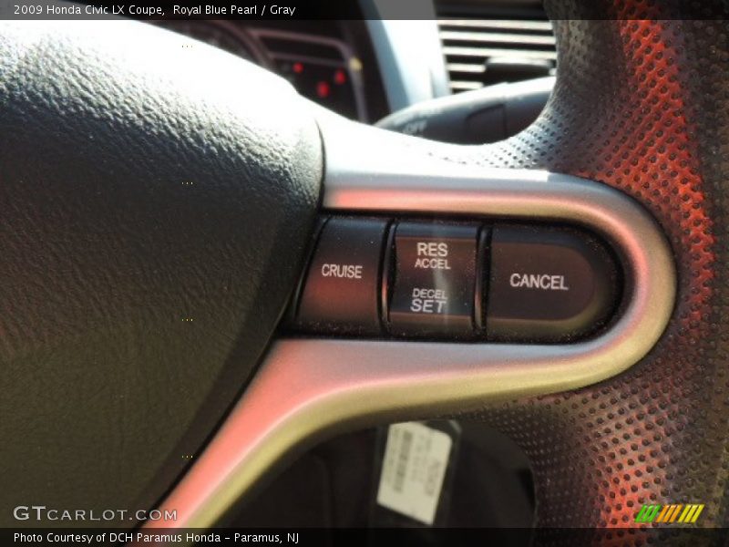 Royal Blue Pearl / Gray 2009 Honda Civic LX Coupe