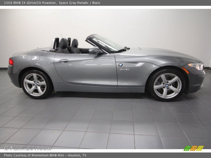 Space Gray Metallic / Black 2009 BMW Z4 sDrive30i Roadster