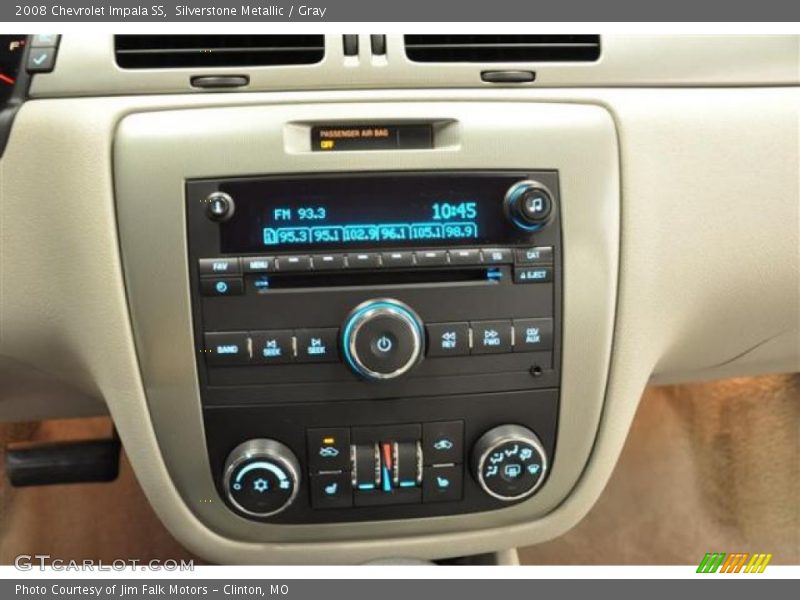 Silverstone Metallic / Gray 2008 Chevrolet Impala SS