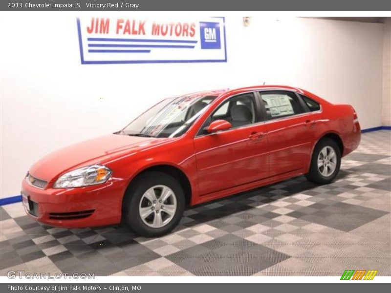 Victory Red / Gray 2013 Chevrolet Impala LS