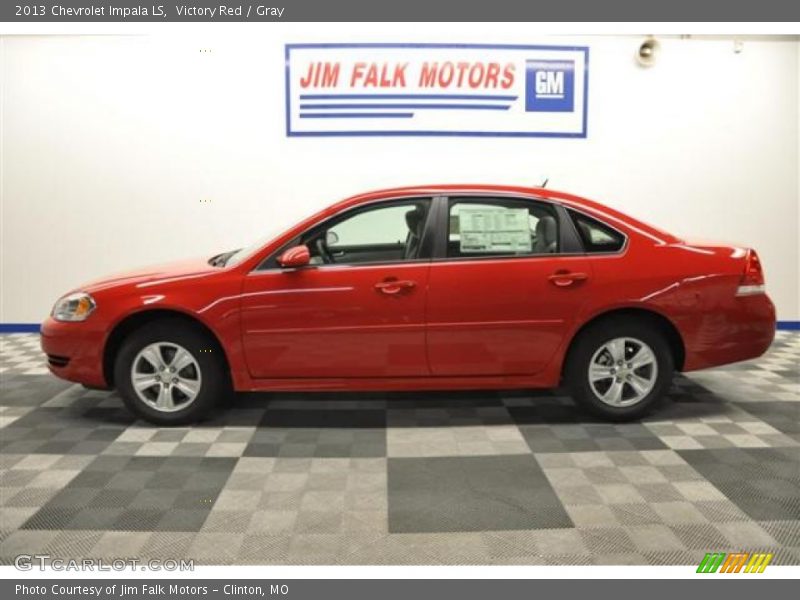 Victory Red / Gray 2013 Chevrolet Impala LS