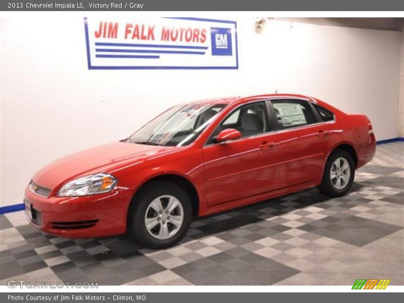 Victory Red / Gray 2013 Chevrolet Impala LS