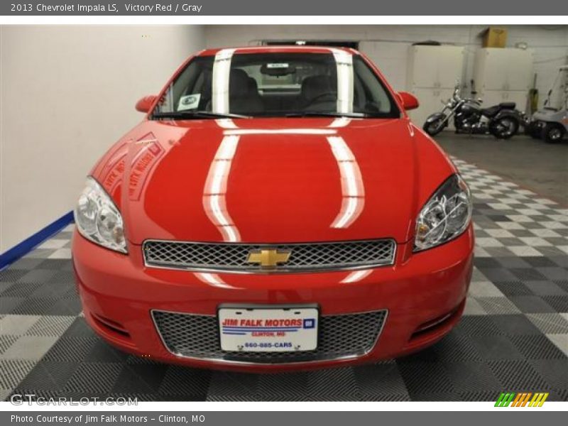 Victory Red / Gray 2013 Chevrolet Impala LS