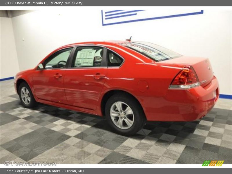 Victory Red / Gray 2013 Chevrolet Impala LS