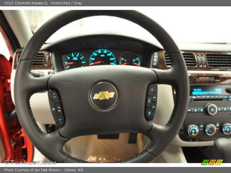 Victory Red / Gray 2013 Chevrolet Impala LS