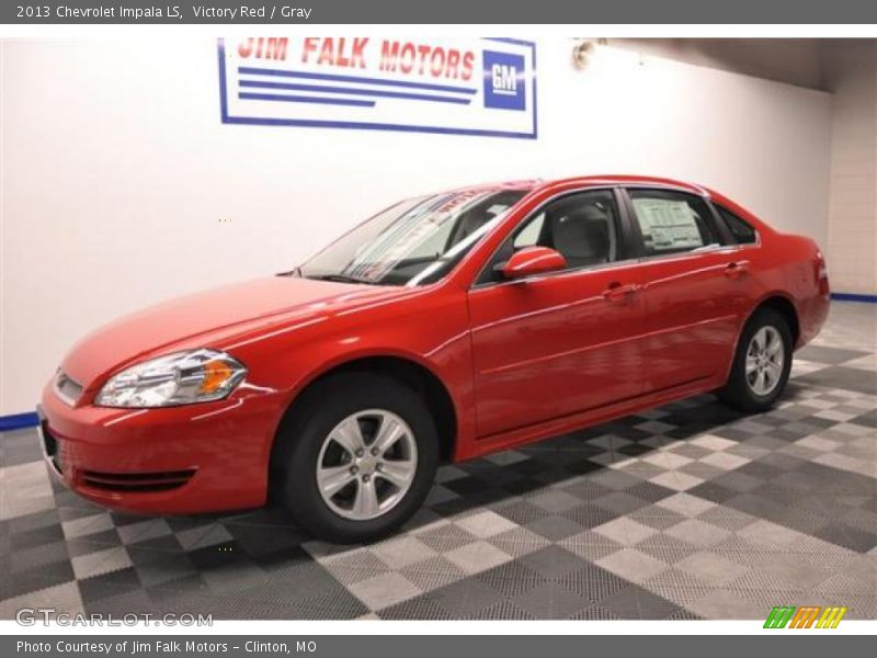 Victory Red / Gray 2013 Chevrolet Impala LS