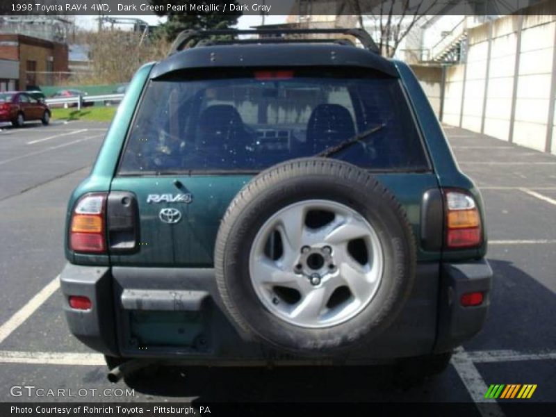 Dark Green Pearl Metallic / Dark Gray 1998 Toyota RAV4 4WD