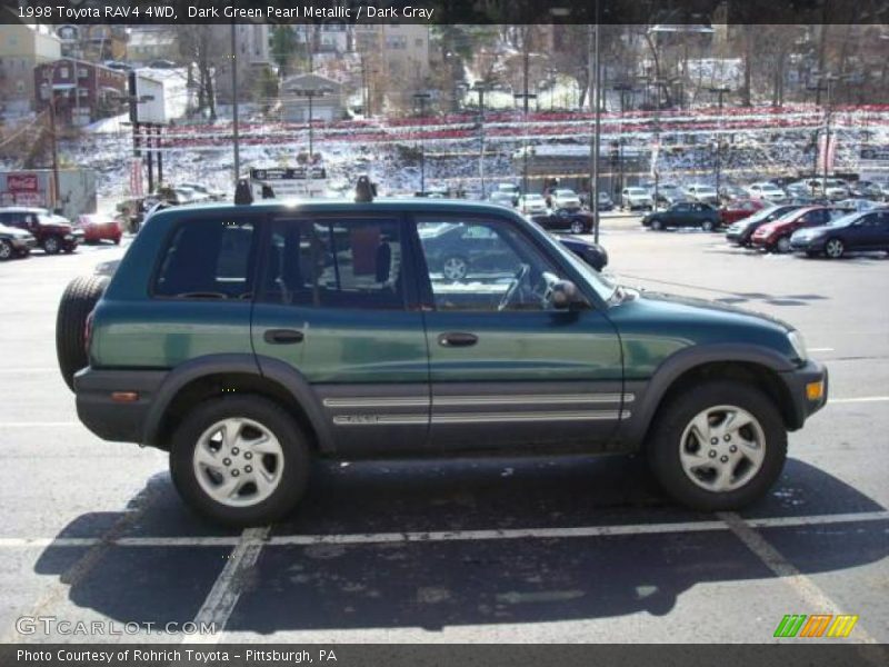 Dark Green Pearl Metallic / Dark Gray 1998 Toyota RAV4 4WD