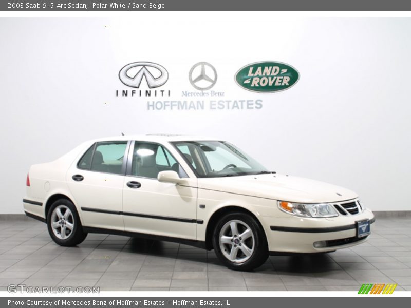 Polar White / Sand Beige 2003 Saab 9-5 Arc Sedan