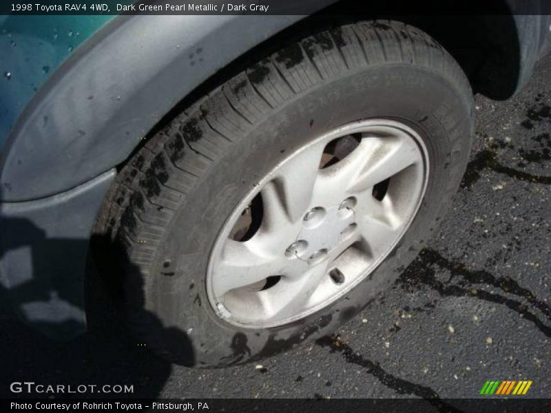Dark Green Pearl Metallic / Dark Gray 1998 Toyota RAV4 4WD