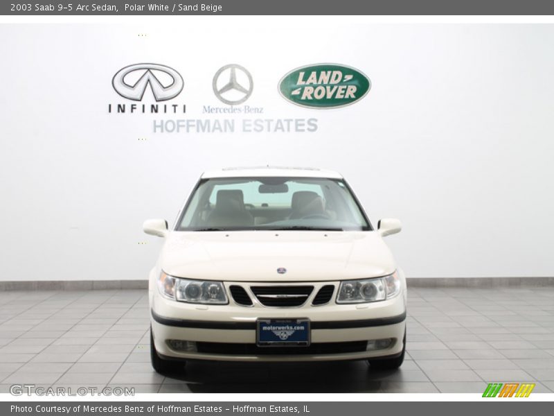Polar White / Sand Beige 2003 Saab 9-5 Arc Sedan