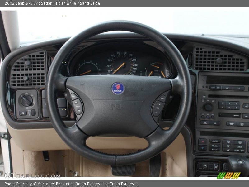 Polar White / Sand Beige 2003 Saab 9-5 Arc Sedan