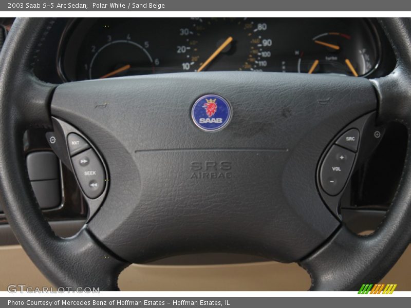 Polar White / Sand Beige 2003 Saab 9-5 Arc Sedan