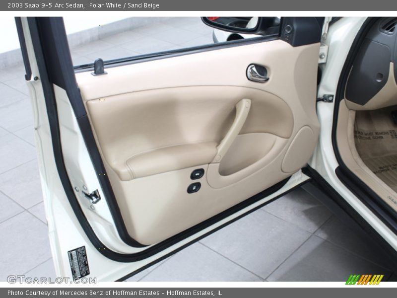 Polar White / Sand Beige 2003 Saab 9-5 Arc Sedan