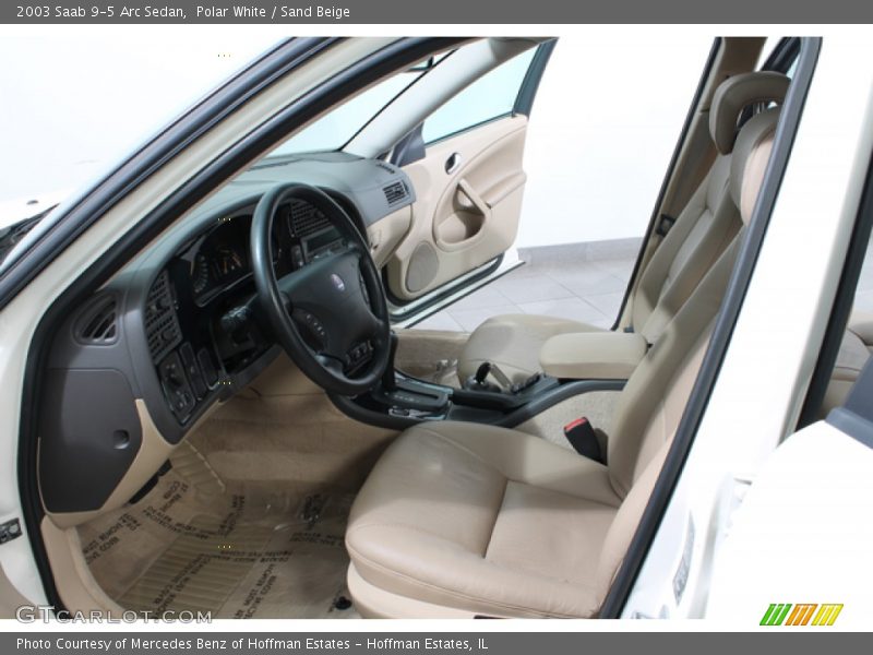 Polar White / Sand Beige 2003 Saab 9-5 Arc Sedan