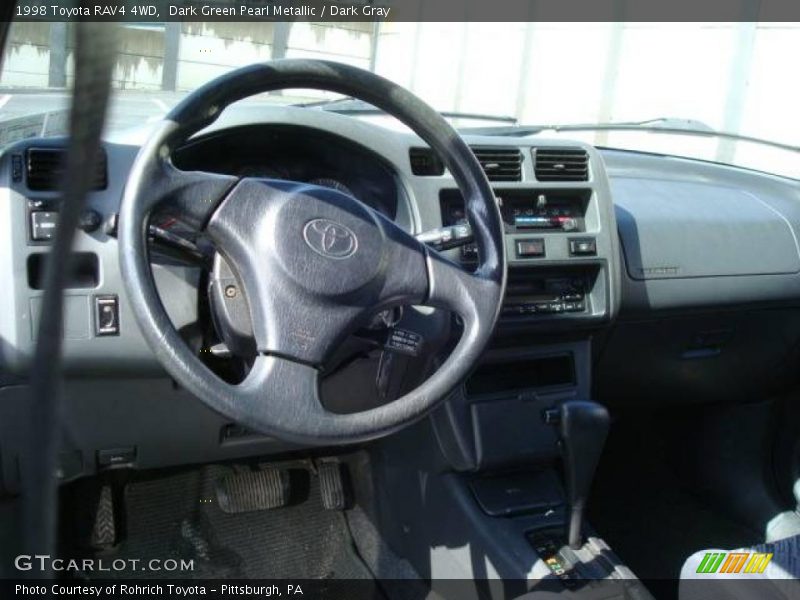 Dark Green Pearl Metallic / Dark Gray 1998 Toyota RAV4 4WD