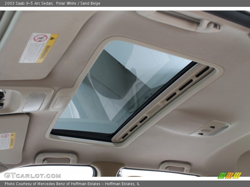 Polar White / Sand Beige 2003 Saab 9-5 Arc Sedan