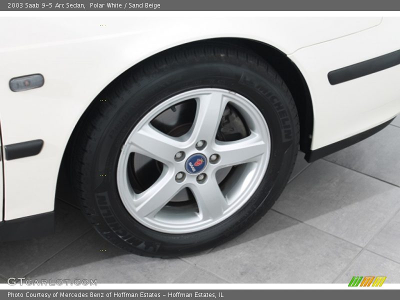 Polar White / Sand Beige 2003 Saab 9-5 Arc Sedan