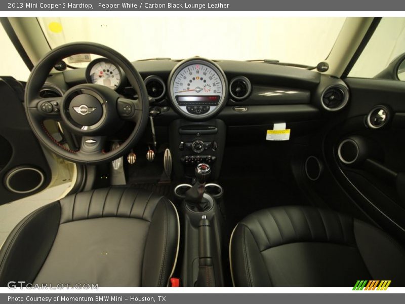Pepper White / Carbon Black Lounge Leather 2013 Mini Cooper S Hardtop