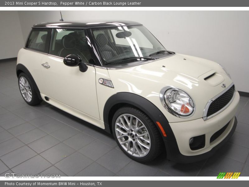 Pepper White / Carbon Black Lounge Leather 2013 Mini Cooper S Hardtop