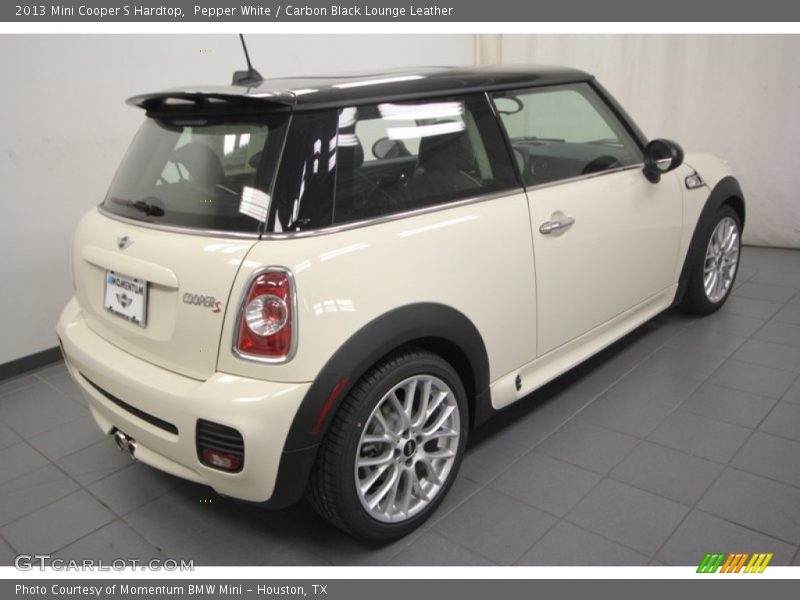 Pepper White / Carbon Black Lounge Leather 2013 Mini Cooper S Hardtop