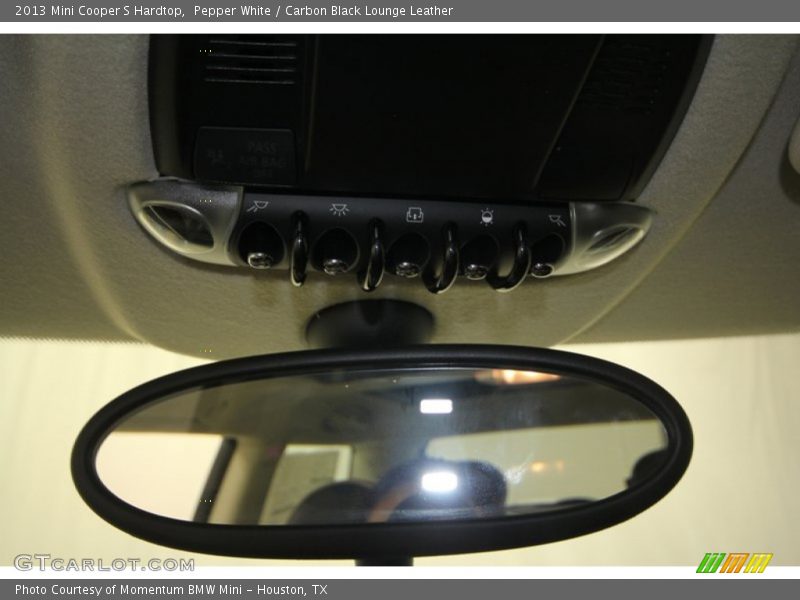 Pepper White / Carbon Black Lounge Leather 2013 Mini Cooper S Hardtop