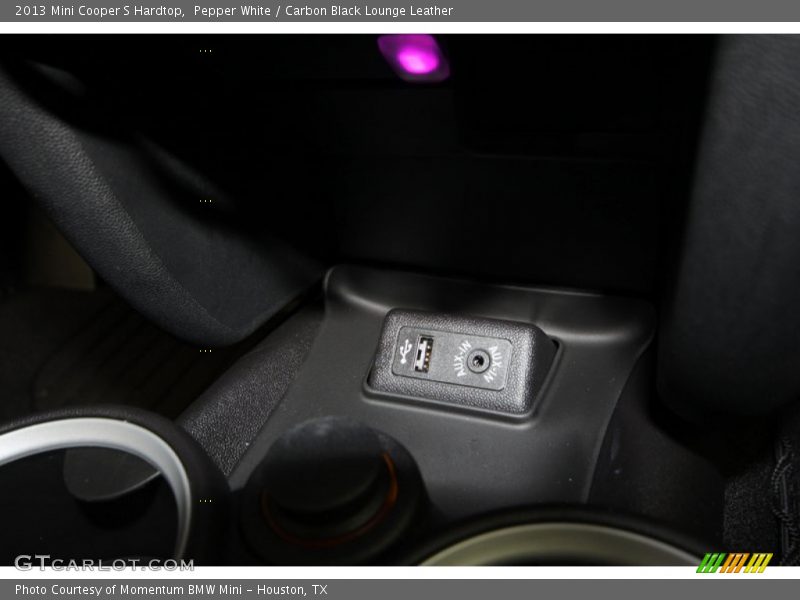 Pepper White / Carbon Black Lounge Leather 2013 Mini Cooper S Hardtop