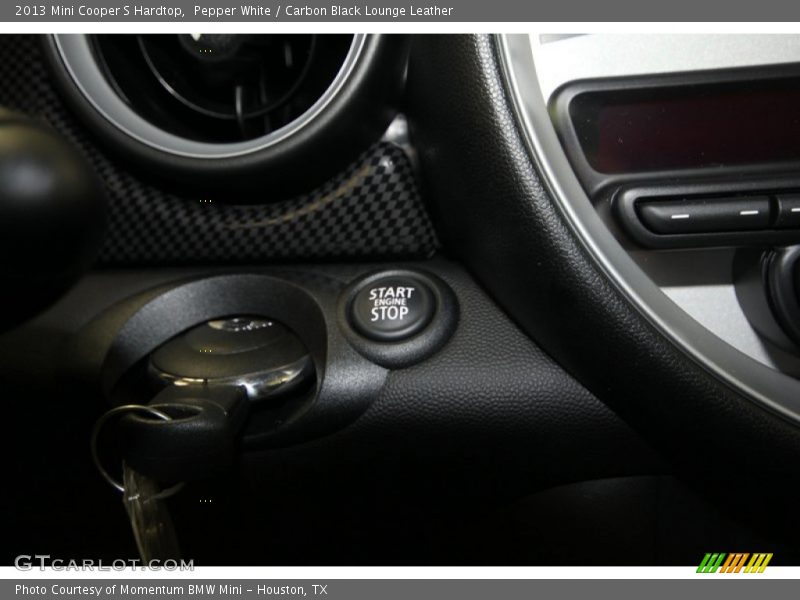 Pepper White / Carbon Black Lounge Leather 2013 Mini Cooper S Hardtop