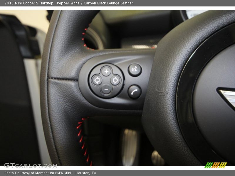Pepper White / Carbon Black Lounge Leather 2013 Mini Cooper S Hardtop