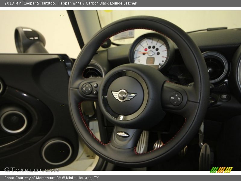 Pepper White / Carbon Black Lounge Leather 2013 Mini Cooper S Hardtop