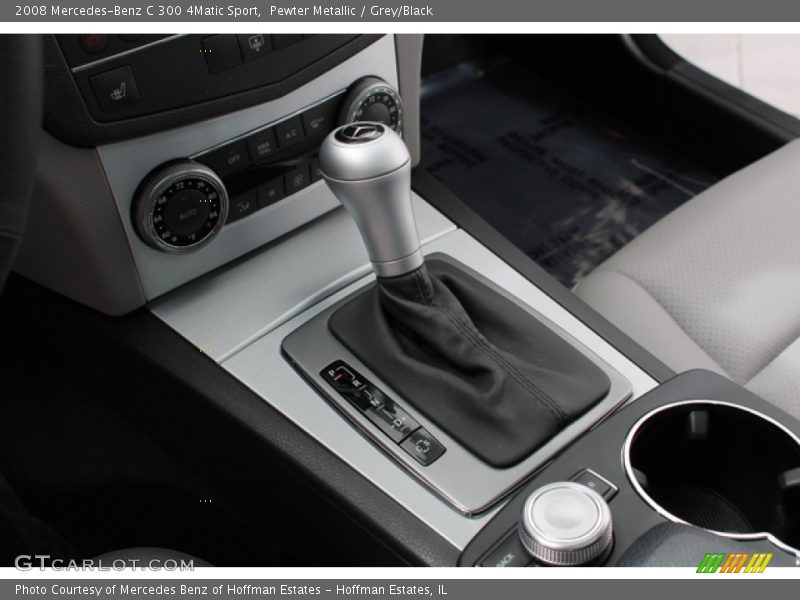 Pewter Metallic / Grey/Black 2008 Mercedes-Benz C 300 4Matic Sport