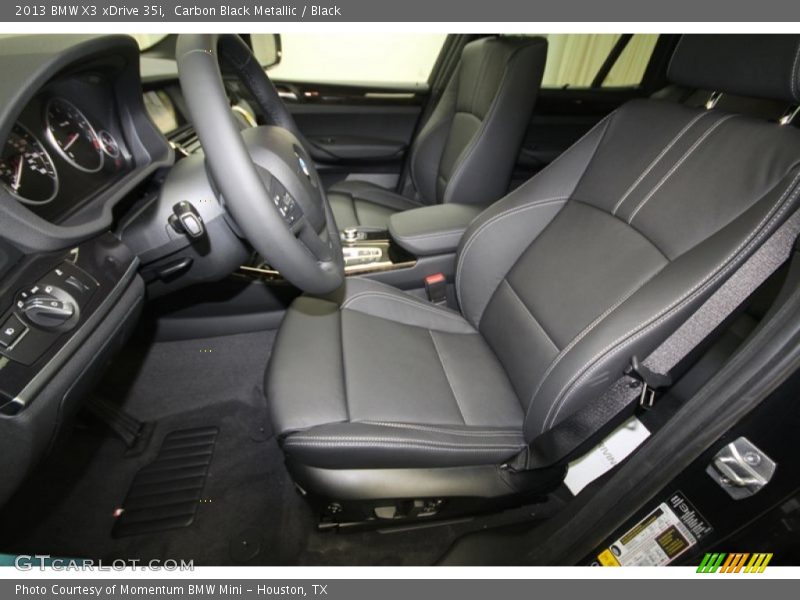 Carbon Black Metallic / Black 2013 BMW X3 xDrive 35i