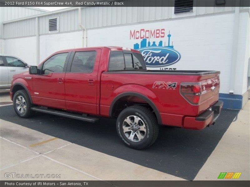 Red Candy Metallic / Black 2012 Ford F150 FX4 SuperCrew 4x4