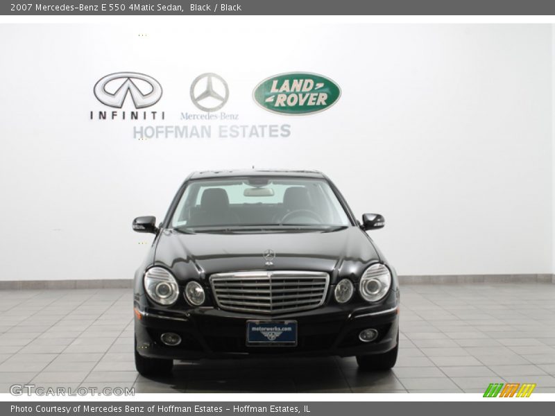 Black / Black 2007 Mercedes-Benz E 550 4Matic Sedan