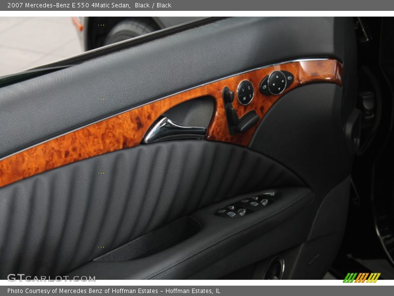 Black / Black 2007 Mercedes-Benz E 550 4Matic Sedan