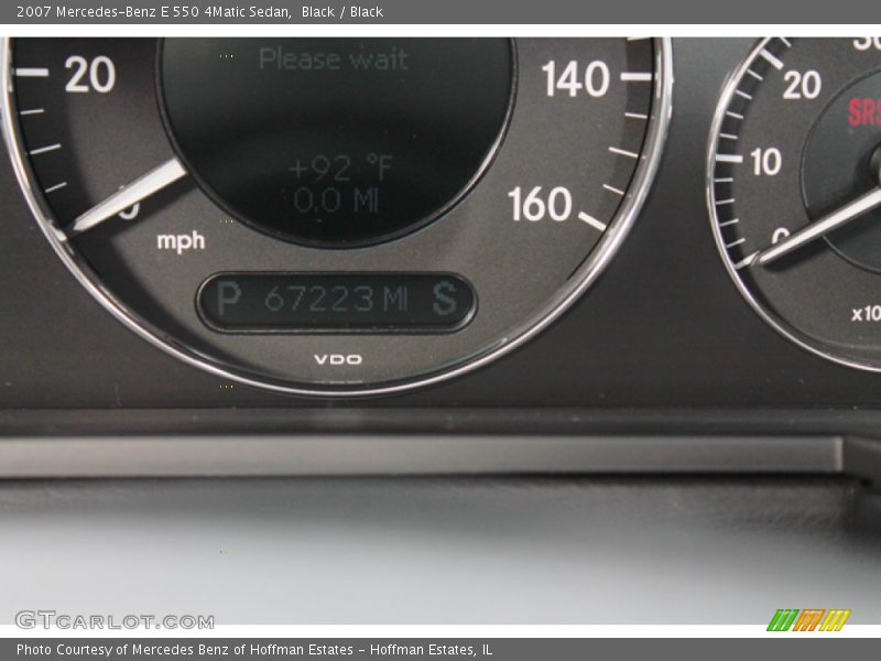 Black / Black 2007 Mercedes-Benz E 550 4Matic Sedan